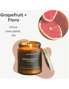 Vela Aromática Calyan Wax Co. Pomelo + Flora 204g 57h 2