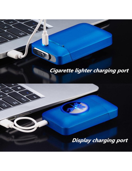 Estuche para Cigarrillos CKKC con Encendedor USB Recargable