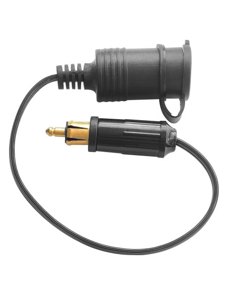 Adaptador de enchufe DIN OUQYLG 12V-24V con cable 30cm impermeable
