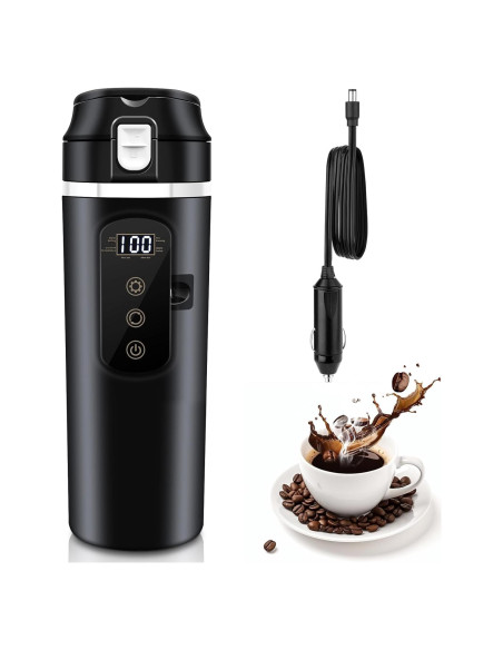 Hervidor Eléctrico de Coche Suteng 24V 430ml Control Temperatura