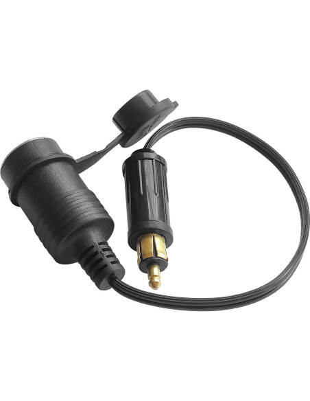 Adaptador de enchufe DIN OUQYLG 12V-24V con cable 30cm impermeable