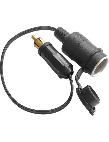 Adaptador de enchufe DIN OUQYLG 12V-24V con cable 30cm impermeable