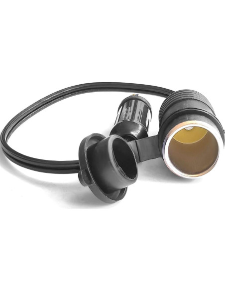 Adaptador de enchufe DIN OUQYLG 12V-24V con cable 30cm impermeable