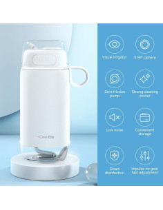 Irrigador Oral Inalámbrico CLEANEZE C3pro con Cámara 5MP 1080P 2