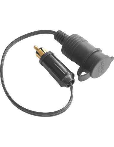 Adaptador de enchufe DIN OUQYLG 12V-24V con cable 30cm impermeable