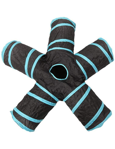 Túnel para Gatos iHOO 5 Vías Interactivo Plegable 30x25 cm