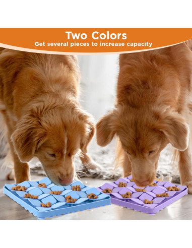 2 Alfombrillas de Silicona para Perros Nodaaiie 20x20 cm