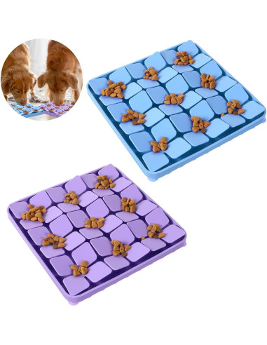 2 Alfombrillas de Silicona para Perros Nodaaiie 20x20 cm