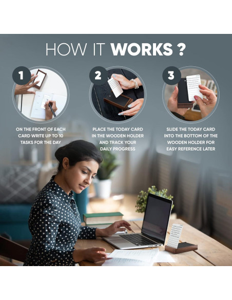 Planificador Diario Sin Fecha Mind Design - 120 Tarjetas 3x5 cm Planificador Diario Sin Fecha Mind Design - 120 Tarjetas 3x5 cm