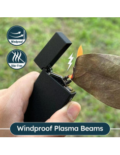 Encendedor Eléctrico Megatriz Recargable USB Doble Arco 300mAh 2