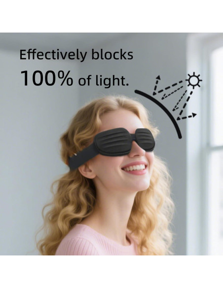 Máscara de Sueño 3D Fismool Negra para Dormir Sin Luz Máscara de Sueño 3D Fismool Negra para Dormir Sin Luz