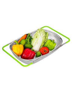 Colador Ovalado TENTA COCINA Acero Inoxidable 2.5L Expandible