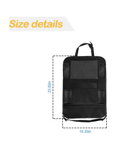Organizador de Respaldo de Asiento de Coche Osilly - 2 Bolsas, 9 Bolsillos, Impermeable 2