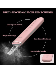 Espátula Facial GUGUG BS-357 Limpiador de Poros 4 Modos Rosa 2