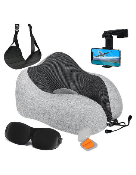 Kit de Viaje Completo Homeify - Almohada de Cuello y Accesorios