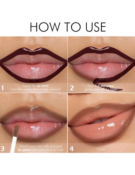 Tinte de Labios Peel Off Wugbc - Set 2 Mauve Neutro Tinte de Labios Peel Off Wugbc - Set 2 Mauve Neutro