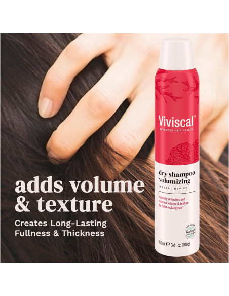 Champú Seco Voluminizador Viviscal 150ml - Sin Agua, Fortalecido