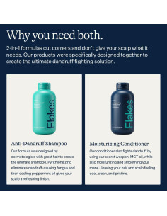 Juego de Champú y Acondicionador Anti Caspa Flakes 266 ml 2