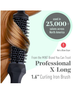 Cepillo Térmico MINT Extra Largo 4 cm 230-430C Cerámica 2