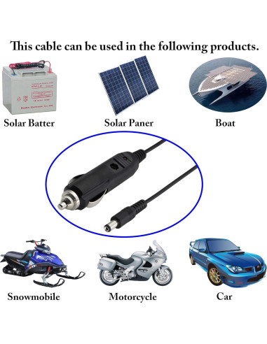 Adaptador Cargador 12V zdyCGTime con Conector 2.1mm y Fusible