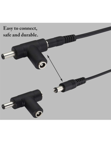 Adaptador Cargador 12V zdyCGTime con Conector 2.1mm y Fusible