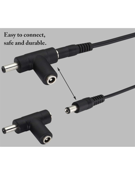 Adaptador Cargador 12V zdyCGTime con Conector 2.1mm y Fusible