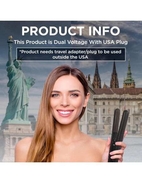 Plancha de Pelo Cerámica Herstyler Superstyler 1.25" Doble Voltaje