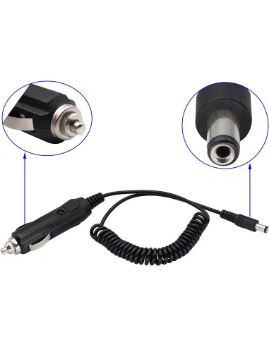 Adaptador Cargador 12V zdyCGTime con Conector 2.1mm y Fusible