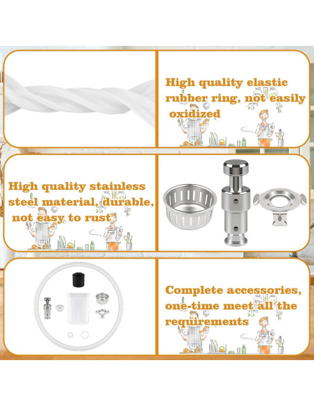 14 Piezas Accesorios para Olla a Presión JIEYU 5-6 Qt