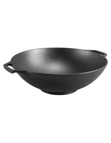 Wok de Hierro Fundido Lodge L14W 35.56 cm - Mango Doble