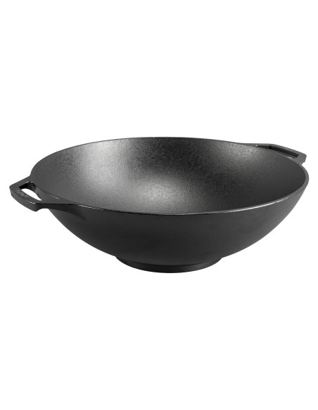 Wok de Hierro Fundido Lodge L14W 35.56 cm - Mango Doble