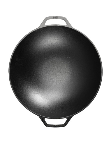 Wok de Hierro Fundido Lodge L14W 35.56 cm - Mango Doble