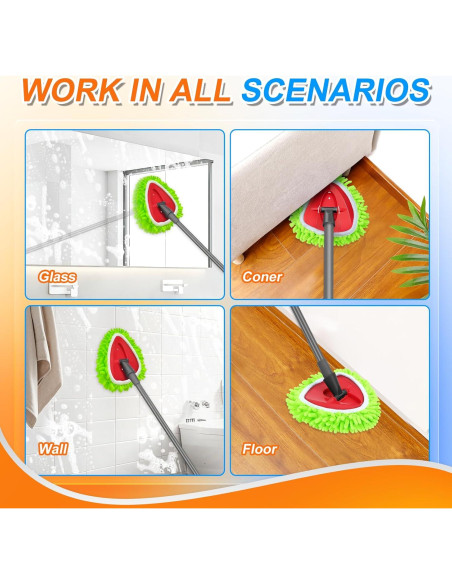 Paquete de 4 almohadillas de mopa O-Cedar Easy Wring verdes