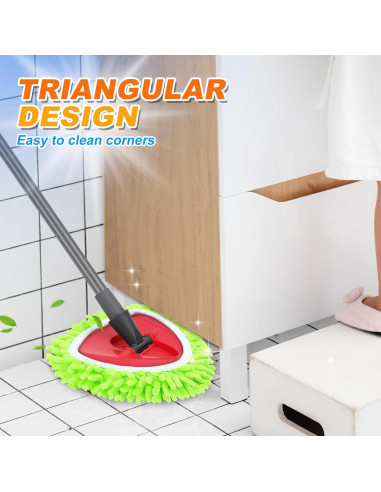 Paquete de 4 almohadillas de mopa O-Cedar Easy Wring verdes