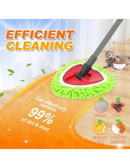 Paquete de 4 almohadillas de mopa O-Cedar Easy Wring verdes