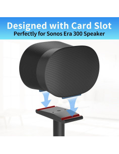 Soporte de Altavoz Chunxiao para Sonos Era 300 Negro 100 cm 2