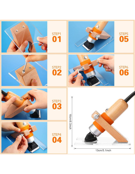 Recortadora de Alfombra Eléctrica Landhoow 200W Ajustable