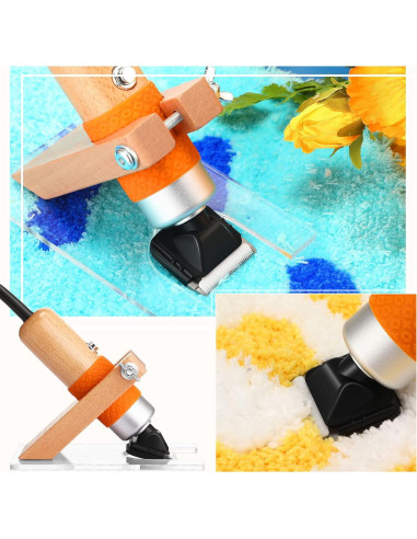 Recortadora de Alfombra Eléctrica Landhoow 200W Ajustable