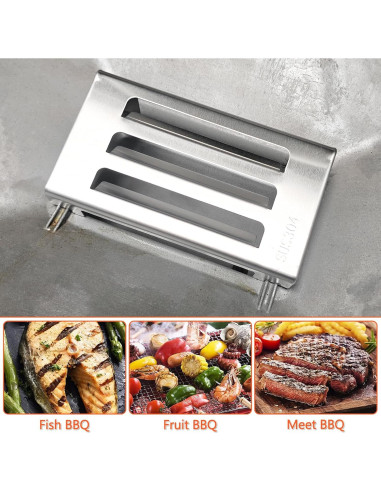 Deflector de Calor QuliMetal 304 Acero Inoxidable para Weber Spirit II