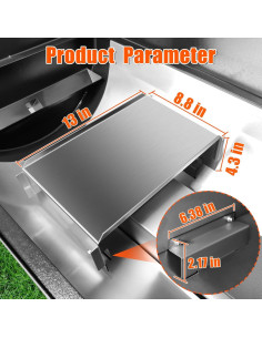 Difusor de Calor Hisencn para Parrillas de Pellets 33.02x22.35cm 2