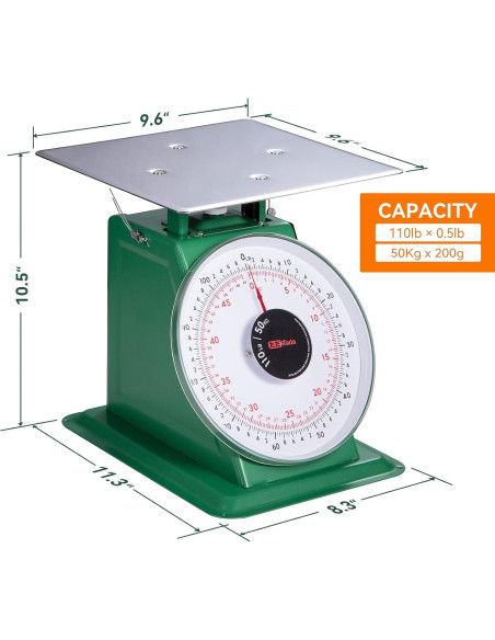 Balanza Mecánica Tada 110 lb (49.9 kg) Acero Inoxidable