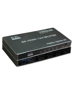 Divisor HDMI 2.1 1x4 HBAVLINK 8K 60Hz 4K 120Hz HDCP 2.3