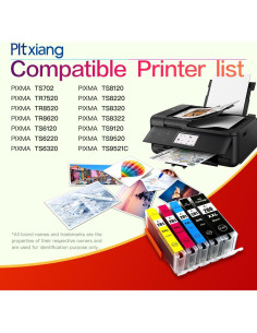 Tinta Compatible Canon PGI-280XXL CLI-281XXL - Paquete 5 Piezas 2