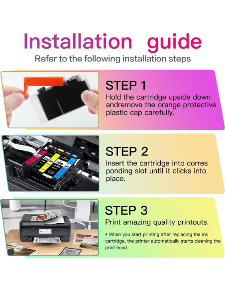 Tinta Compatible Canon PGI-280XXL CLI-281XXL - Paquete 5 Piezas
