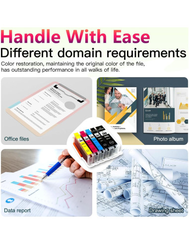 Tinta Compatible Canon PGI-280XXL CLI-281XXL - Paquete 5 Piezas