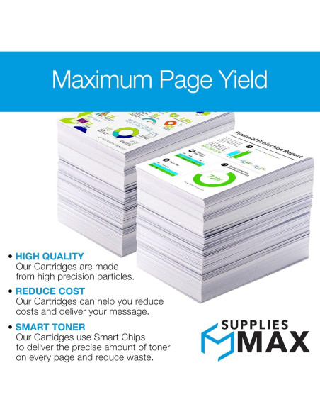 Combo Tinta Remanufacturada SuppliesMAX para HP 9010/9028e