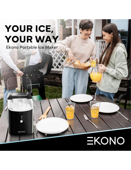 Máquina de Hielo Nugget Sonic Ekono - 15.42 kg/día - Compacta