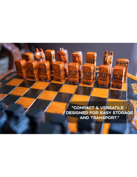 Juego de Ajedrez de Lujo Hecho a Mano de Roble Premium