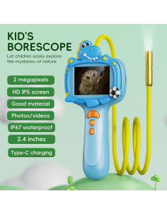 Cámara Borescope Infantil Kids Borescope con Luz LED 2MP 2