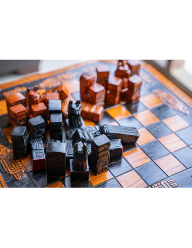 Juego de Ajedrez de Lujo Hecho a Mano de Roble Premium